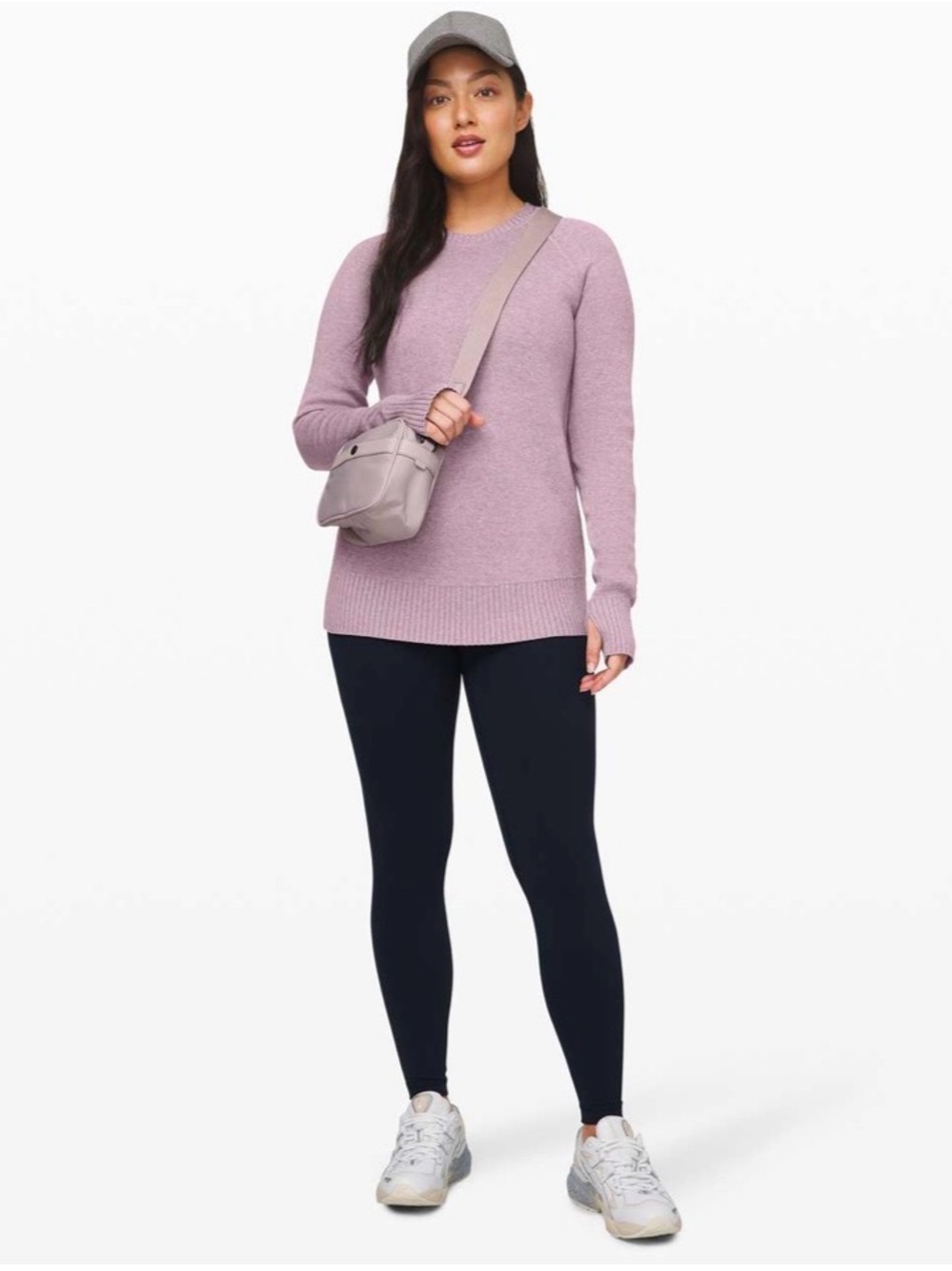 lululemon athletica Lilac Still Lotus Crew Sweatshirt *reversible